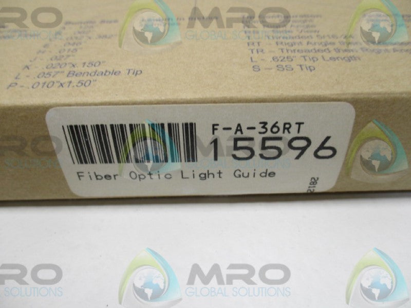 TRI-TRONICS F-A-36RT 15596 FIBER OPTIC LIGHT GUIDE 36" *NEW IN BOX*