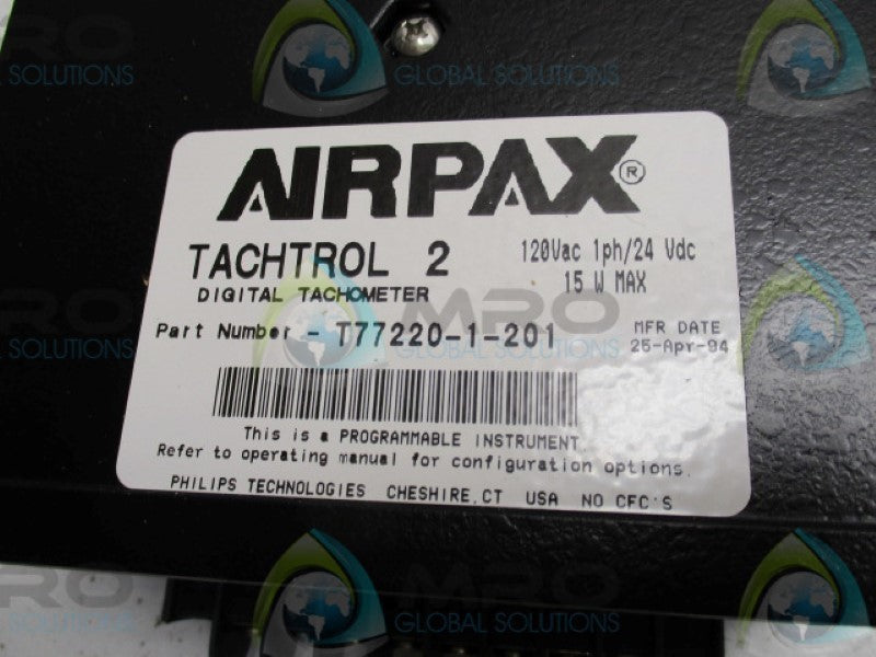 AIRPAX TACHTROL 2 T77220-1-201 DIGITAL TACHOMETER *NEW IN BOX*
