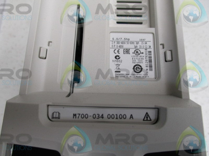 CONTROL TECHNIQUES M700-034 00100A10101AB100 DRIVE 5.0/7.5HP *NEW IN BOX*