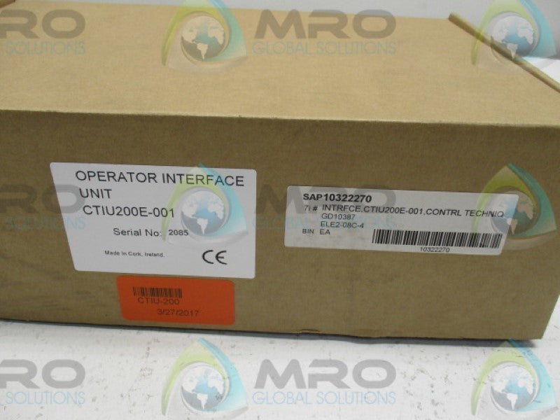 CONTROL TECHNIQUES CTIU200E-001 HE500CTIU200-001E OPERATOR INTERFACE*NEW IN BOX*