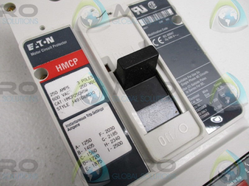 EATON HMCP250W5W CIRCUIT BREAKER 250A *NEW IN BOX*