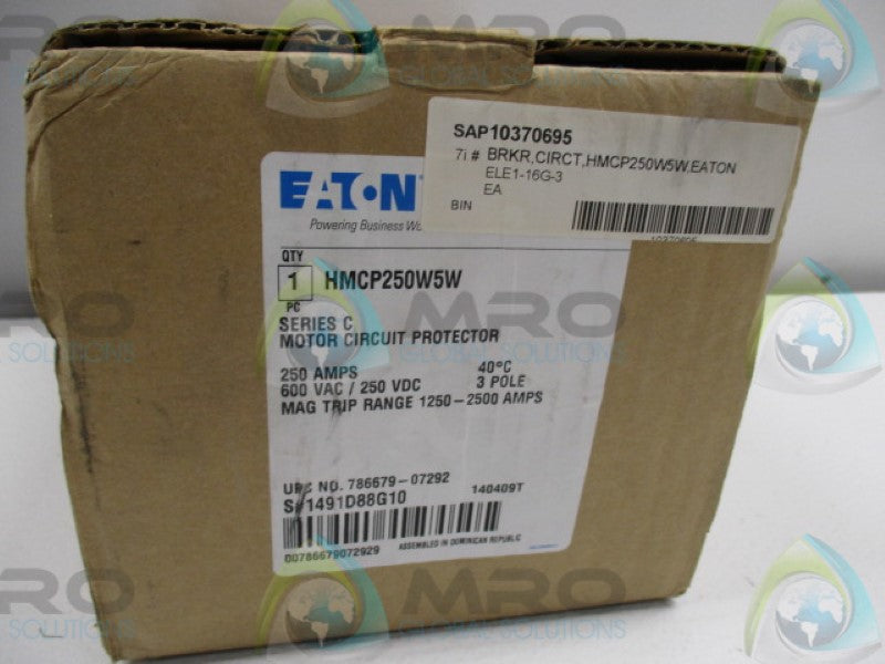EATON HMCP250W5W CIRCUIT BREAKER 250A *NEW IN BOX*