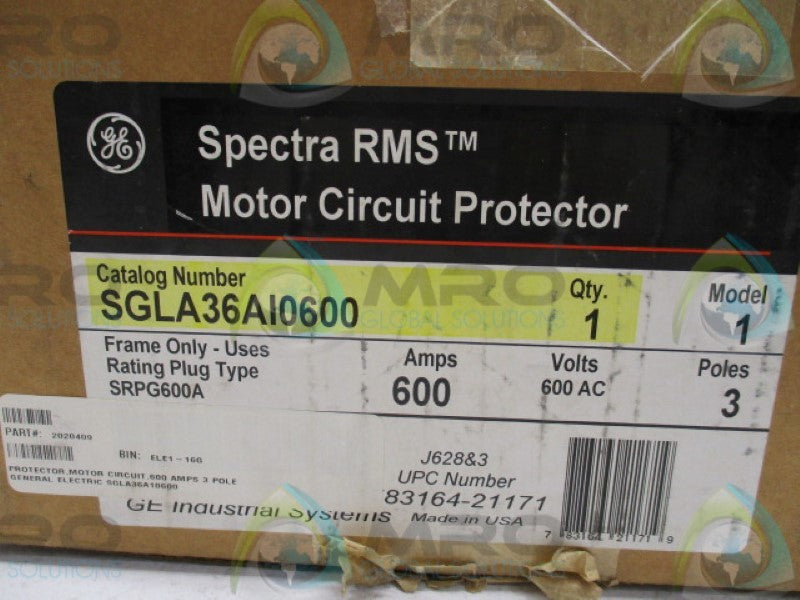 GENERAL ELECTRIC SGLA36AI0600 CIRCUIT BREAKER 600A *NEW IN BOX*