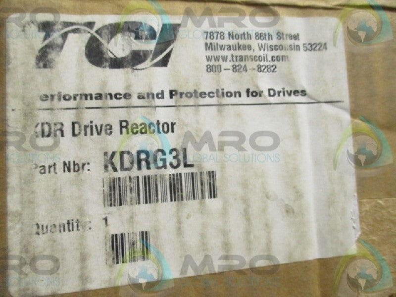 TCI KDRG3L DRIVE REACTOR 240A 480V  *NEW IN BOX*