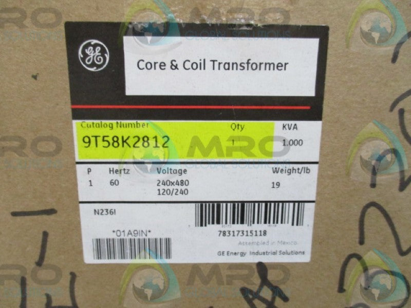 GENERAL ELECTRIC 9T58K2812 TRANSFORMER 120/480VAC *NEW IN BOX*