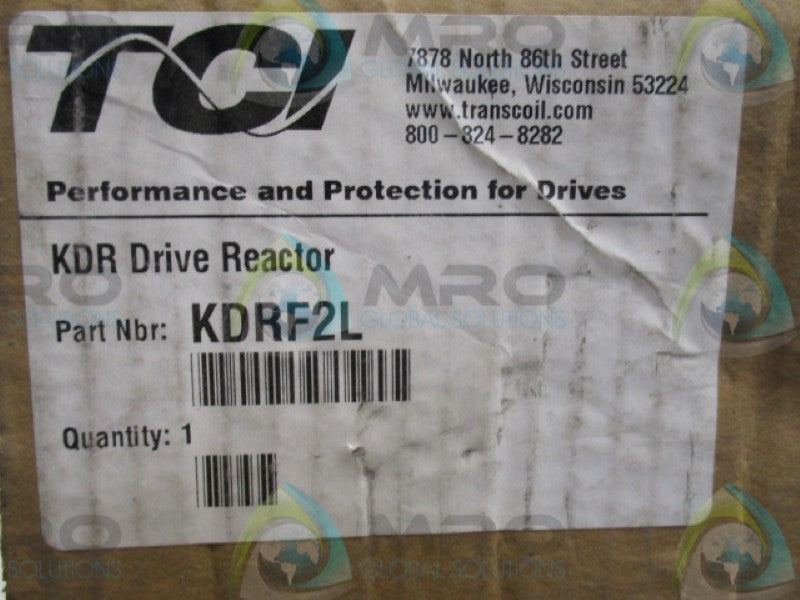 TCI KDRF2L DRIVE REACTOR 65A 480V *NEW IN BOX*