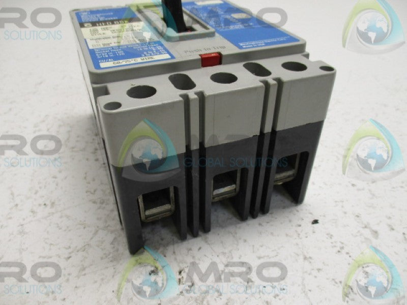 WESTINGHOUSE HFD3125L CIRCUIT BREAKER 125A (BLUE) *USED*