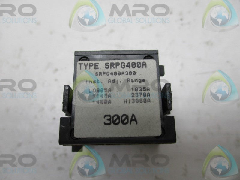 GENERAL ELECTRIC SRPG400A CIRCUIT BREAKER RATING PLUG 300A *USED*
