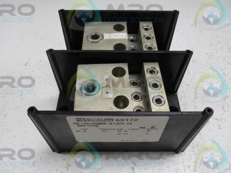FERRAZ SHAWMUT 69172 DISTRIBUTION BLOCK UNMP