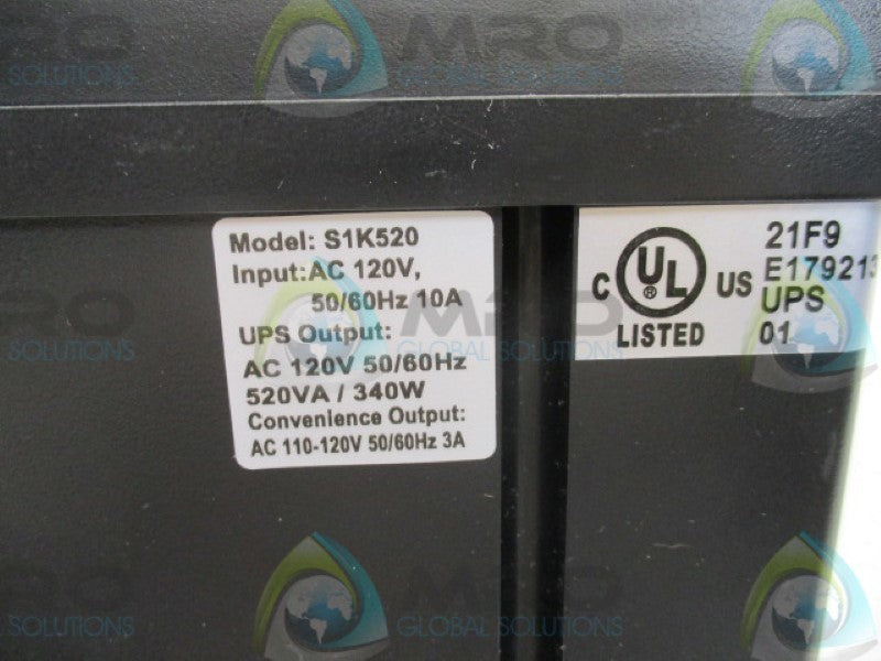 SOLA 1SK520 POWER SUPPLY 120V UNMP