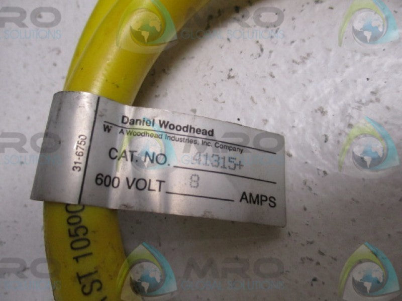 DANIEL WOODHEAD 41315+ CORDSET 8A 600V UNMP