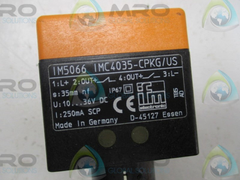 IFM EFECTOR IM5066 IMC4035-CPKG/US INDUCTIVE SENSOR *NEW NO BOX*