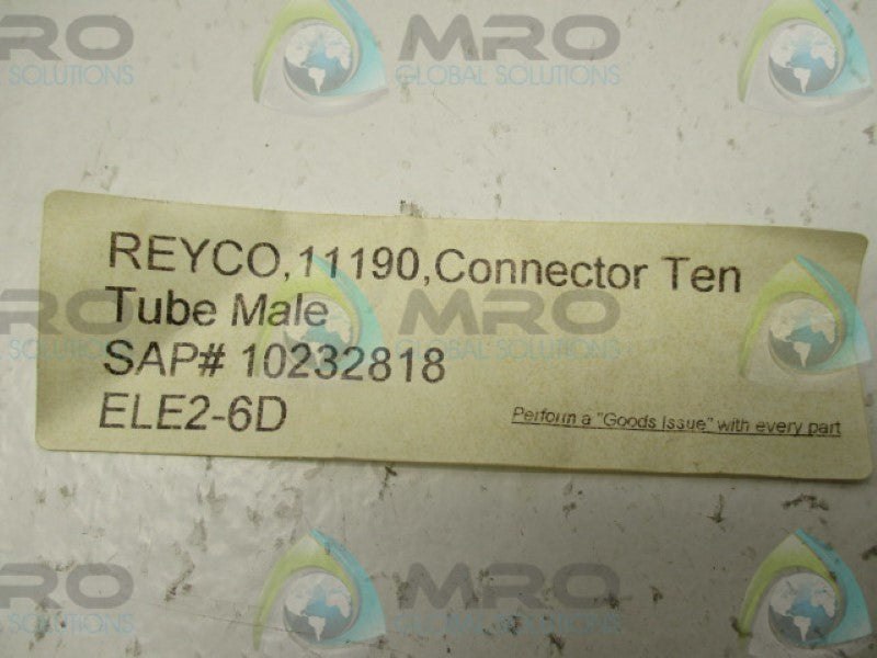 REYCO 11190 ELE2-6D MALE CONNECTOR TUBE  NSNP