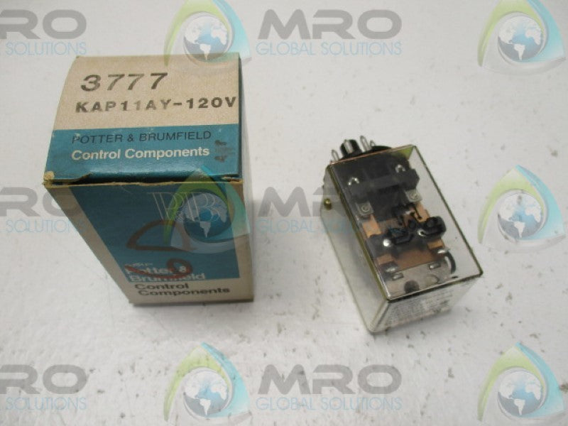POTTER&BRUMFIELD KAP-11AY-120 RELAY 120V NSMP