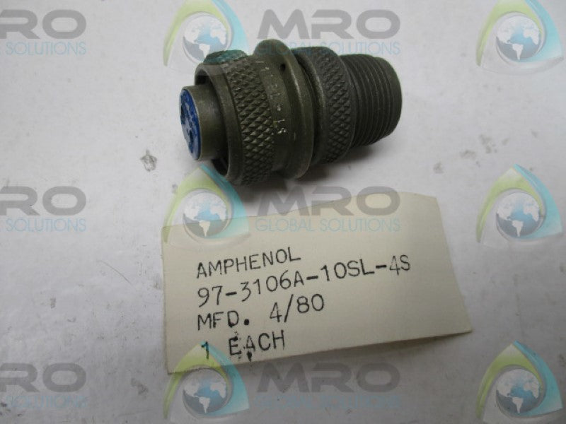 AMPHENOL 97-3106A-10SL-4S CIRCULAR CONNECTOR PLUG  *NEW NO BOX*