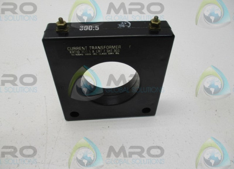 INSTRUMENT TRANSFORMER 180SHT-301 TRANSFORMER 300:5A (AS PICTURED) *NEW NO BOX*