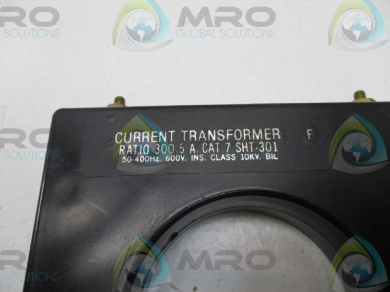 INSTRUMENT TRANSFORMER 180SHT-301 TRANSFORMER 300:5A (AS PICTURED) *NEW NO BOX*