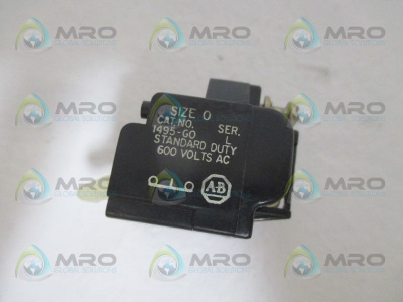 ALLEN BRADLEY 1495-G0 SER. L AUXILIARY CONTACT BLOCK *NEW NO BOX*