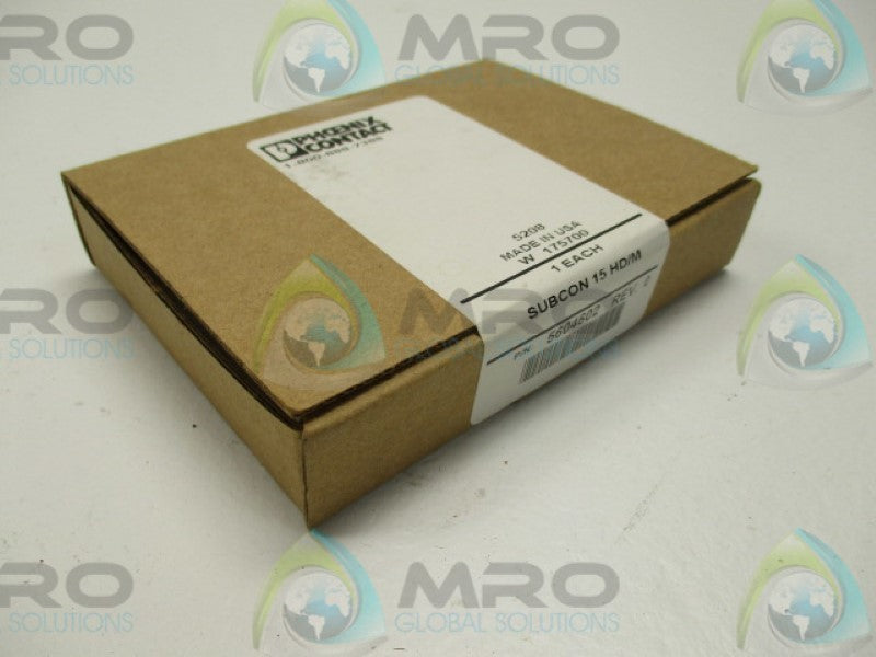 PHOENIX CONTACT 5604602 D-SUB CONNECTOR SUBCON 15HD/M * FACTORY SEALED *