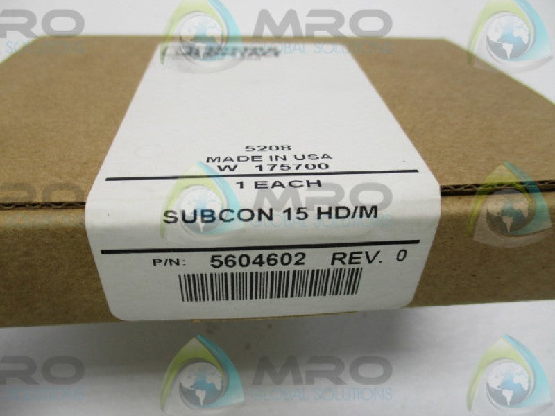 PHOENIX CONTACT 5604602 D-SUB CONNECTOR SUBCON 15HD/M * FACTORY SEALED *