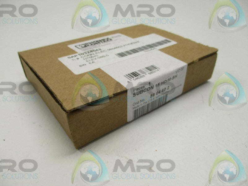 PHOENIX CONTACT 5604602 D-SUB CONNECTOR SUBCON 15HD/M-SH * FACTORY SEALED *
