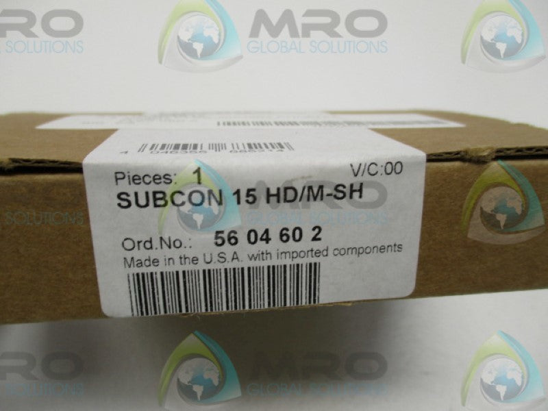 PHOENIX CONTACT 5604602 D-SUB CONNECTOR SUBCON 15HD/M-SH * FACTORY SEALED *
