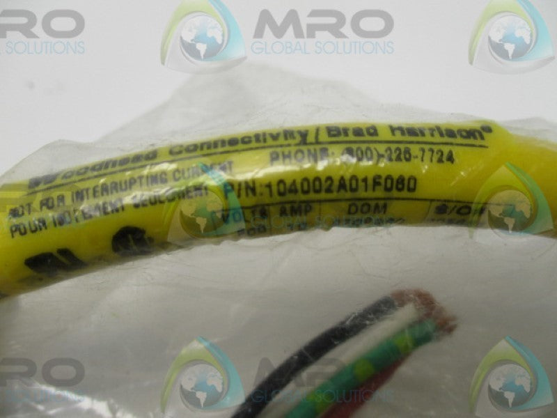 DANIEL WOODHEAD 41111 104002A01F060 MALE CABLESET 4P * NEW IN FACTORY BAG *