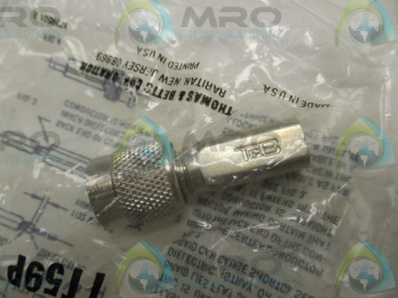 THOMAS&BETTS TT59P COAXIAL ABLE CONNECTOR * NEW FACTORY BAG *