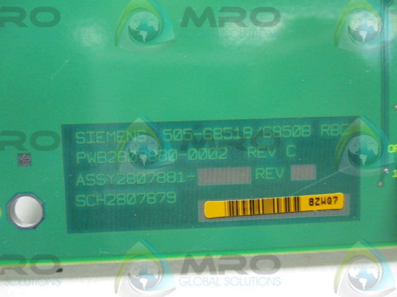 SIEMENS 505-6851B REMOTE BASE CONTROLLER  NSNP