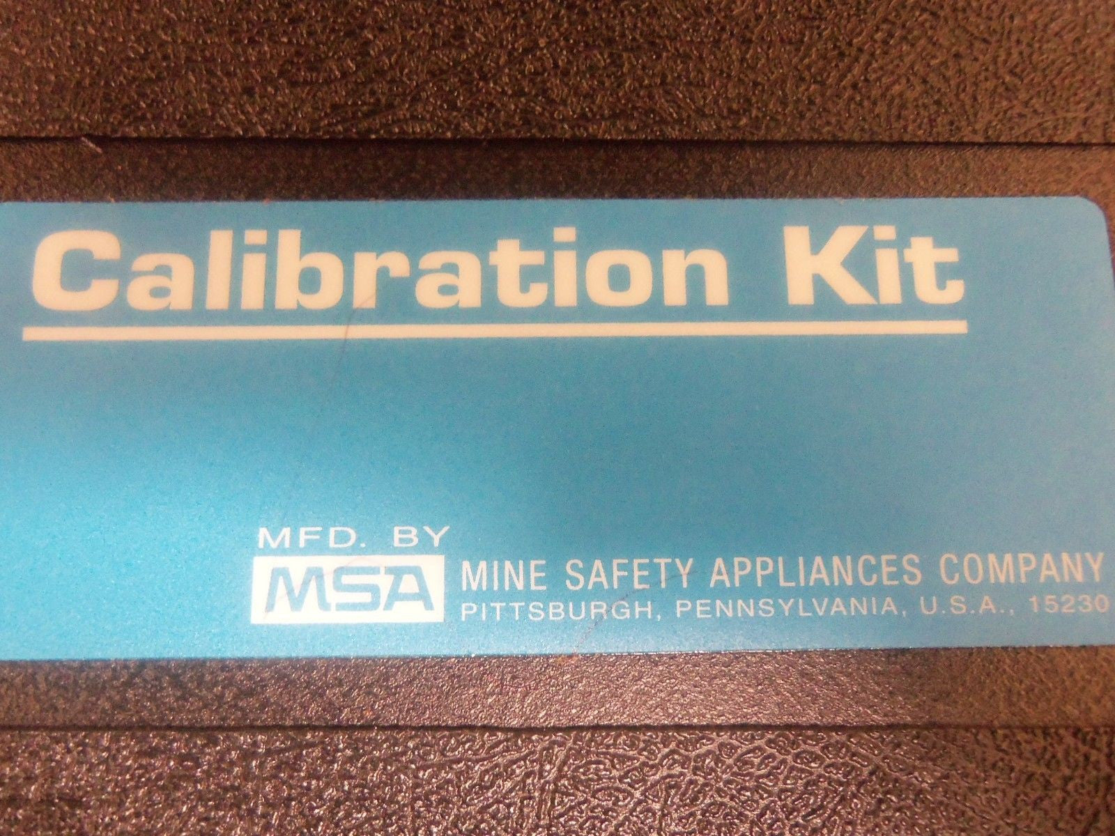 MSA CALIBRATION KIT AS PICTURED *NEW NO BOX*
