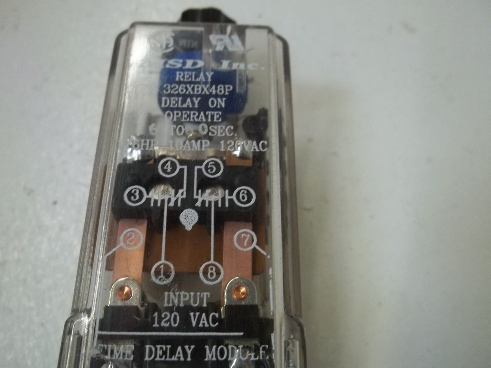MSD, INC. 326XBX48P TIME DELAY RELAY *USED