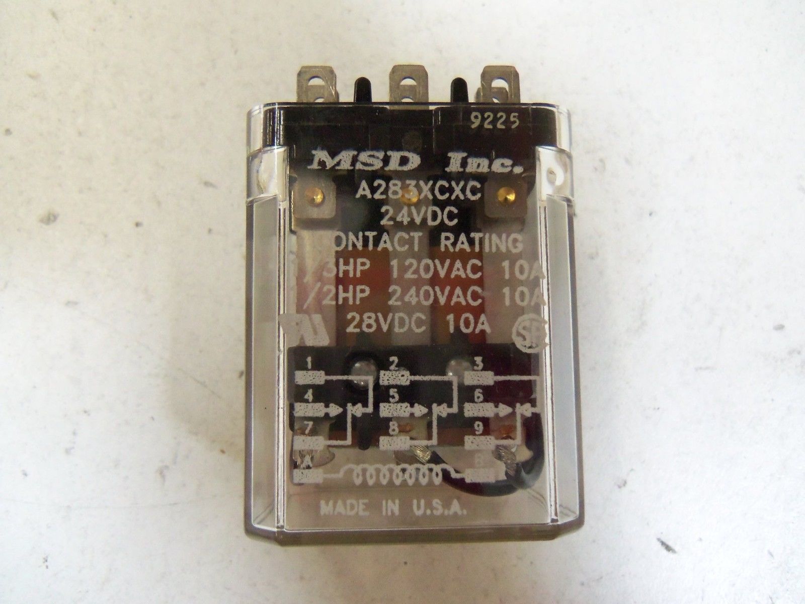 MSD A283XCXC RELAY 24VDC *NEW NO BOX*