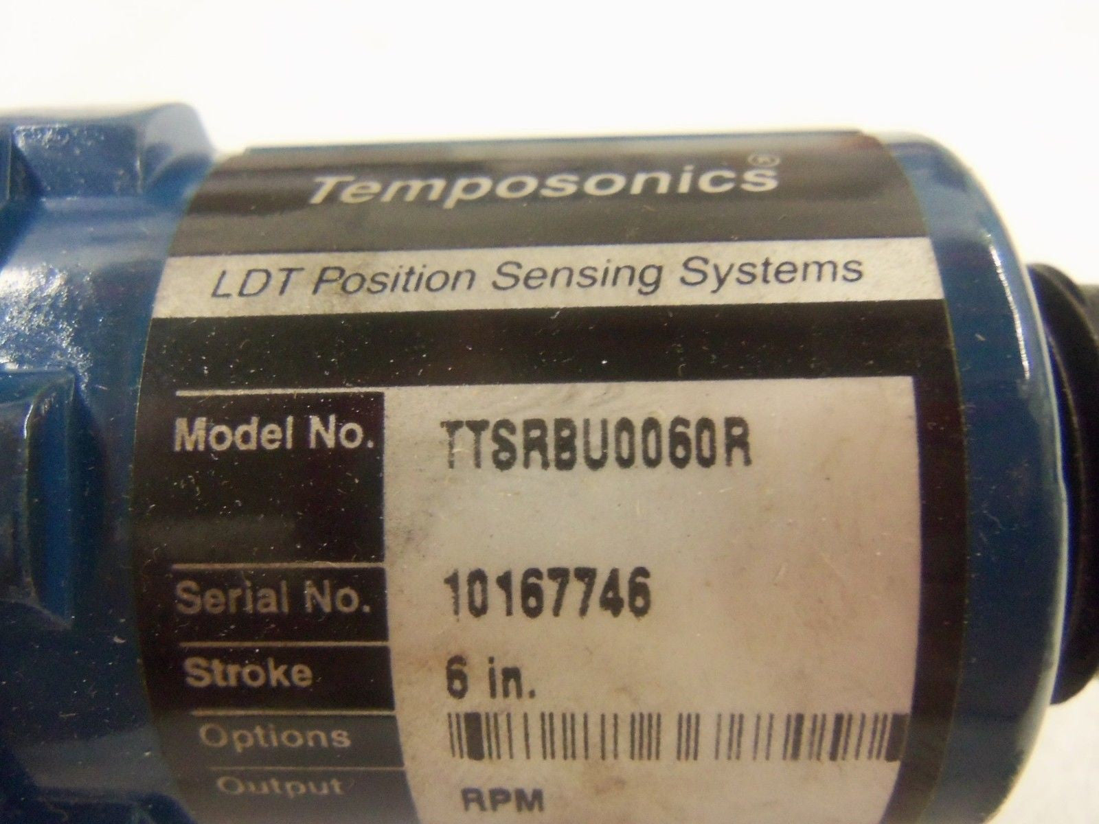 MTS TEMPOSONICS TTSRBU0060R LDT POSITIONING SENSING SYSTEMS 6" *NEW NO BOX*