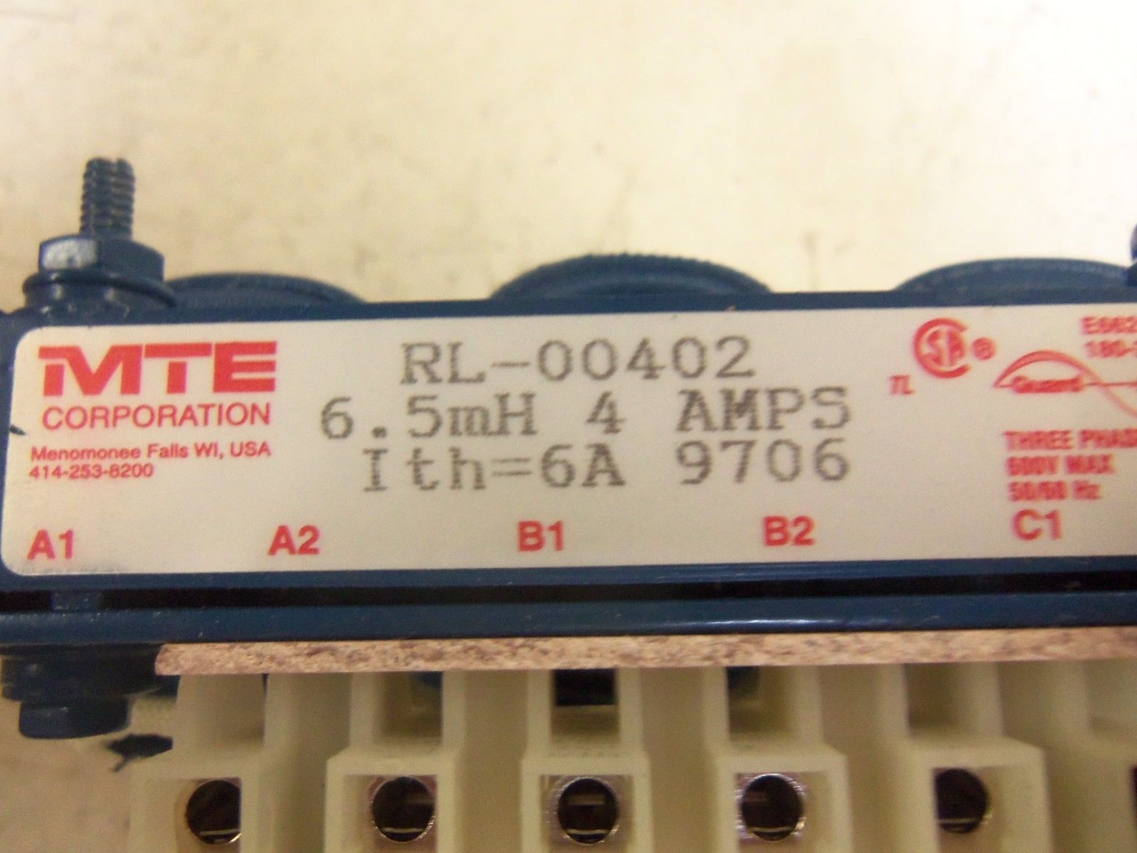MTE RL-00402 REACTOR LINE LOAD TRANSFORMER *NEW IN BOX*