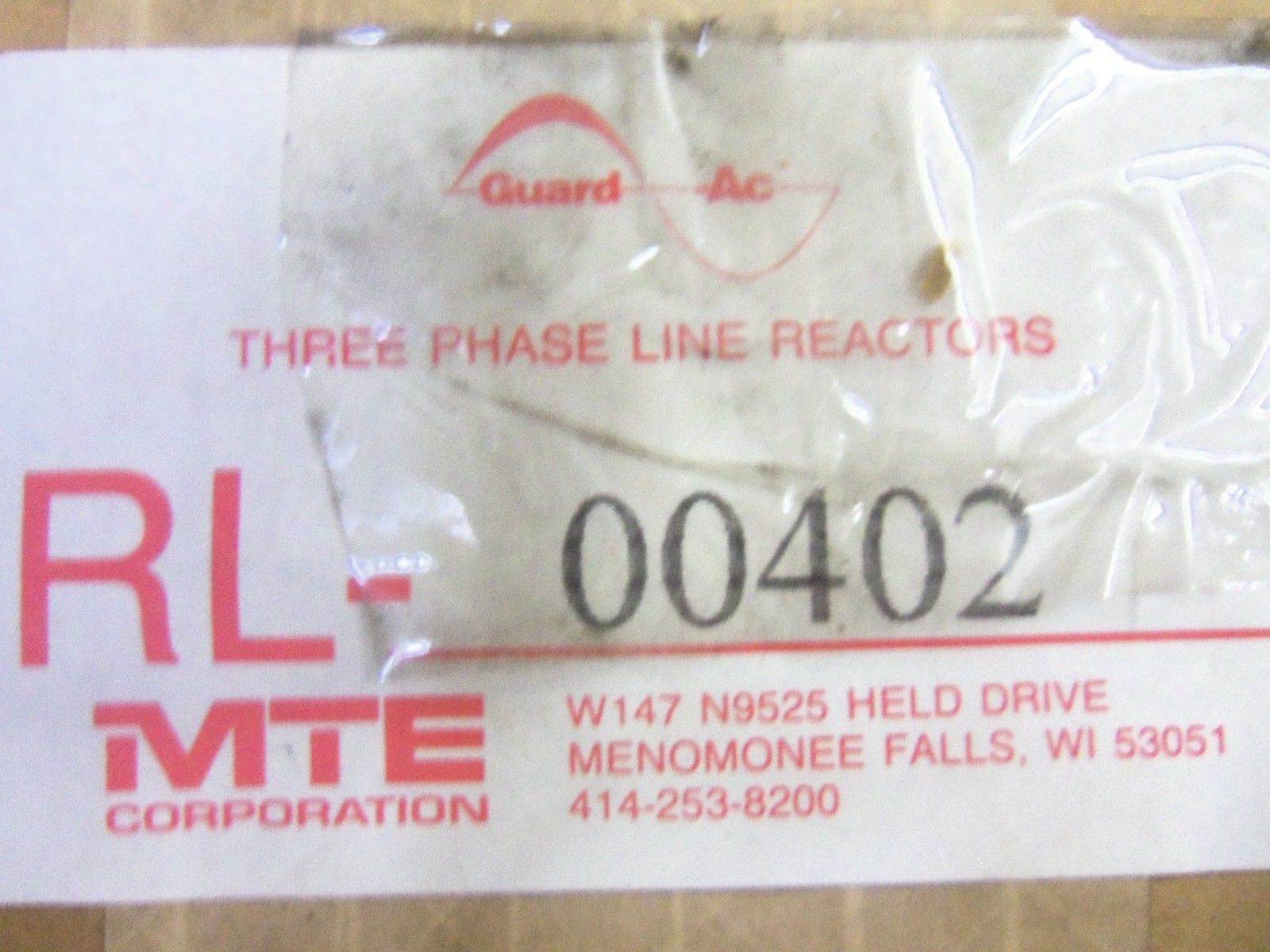 MTE RL-00402 REACTOR LINE LOAD TRANSFORMER *NEW IN BOX*