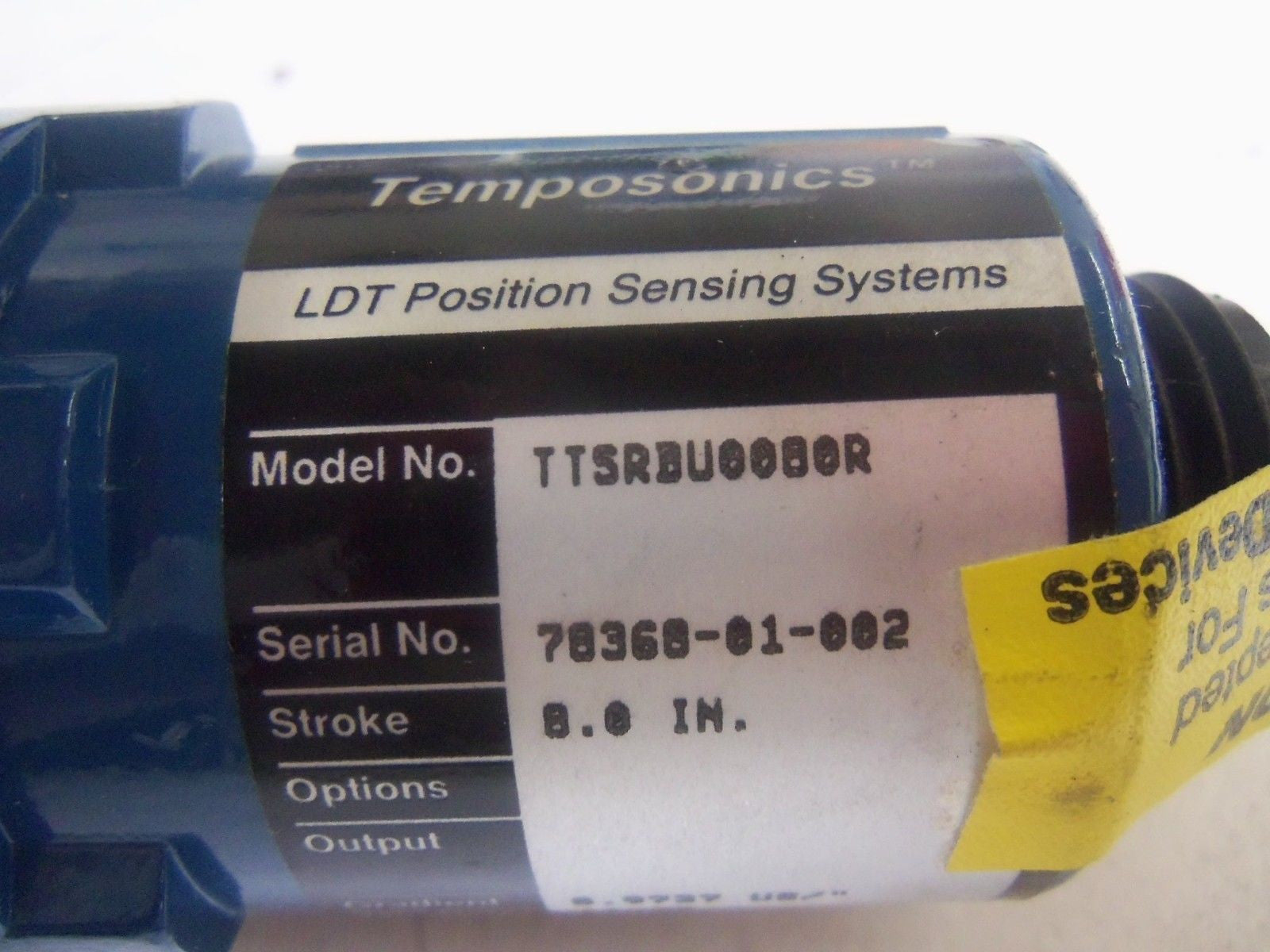 MTS TEMPOSONICS TTSRBU0080R LDT POSITIONING SENSING SYSTEMS 8" *NEW NO BOX*