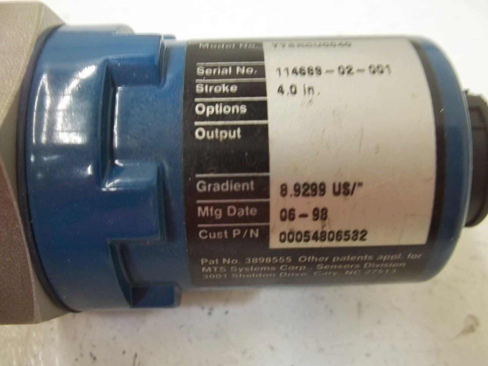 MTS TEMPOSONICS TTSRCU0040 LDT POSITION SENSING SYSTEMS 4" *NEW NO BOX*