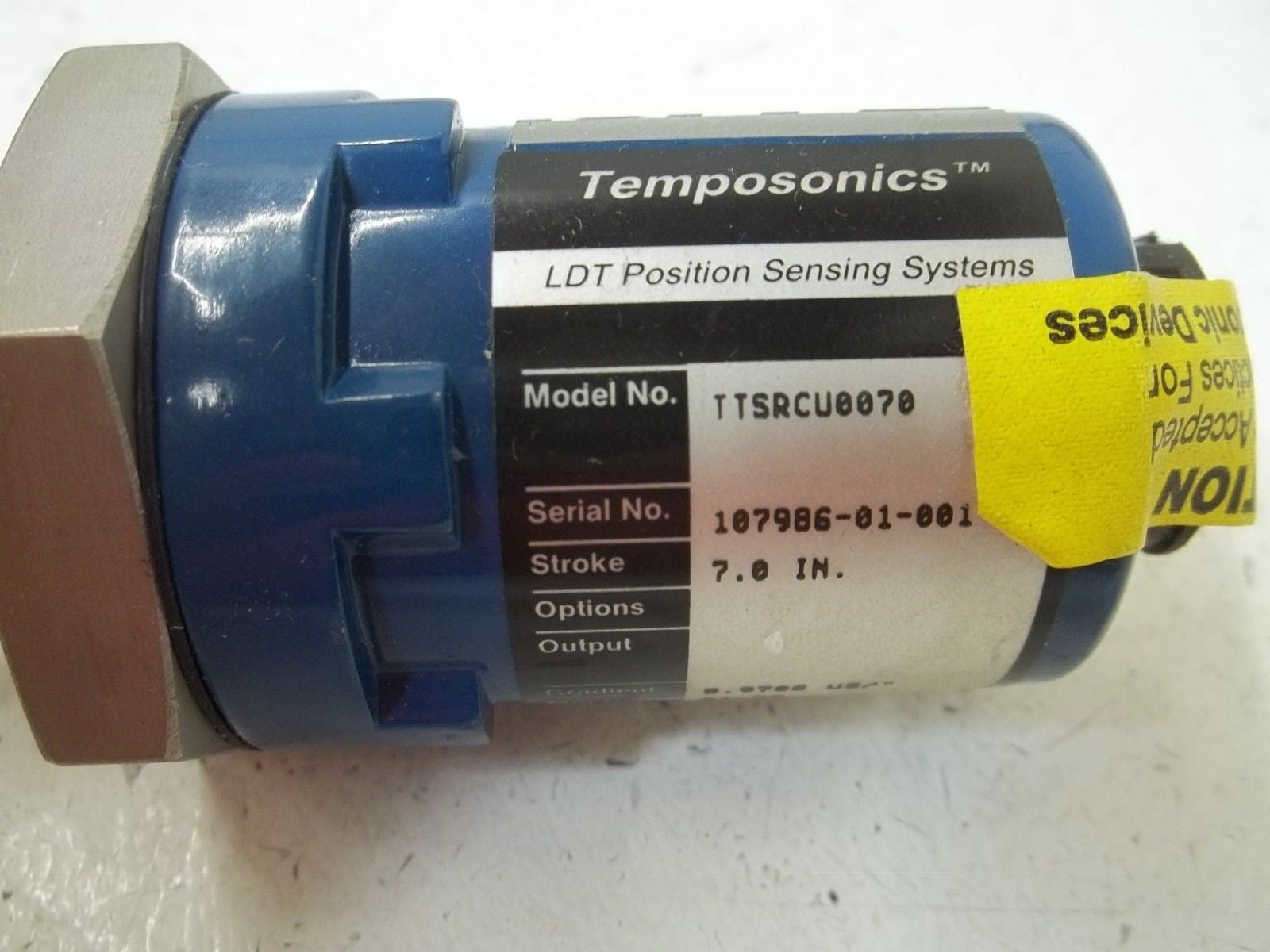 MTS TEMPOSONICS TTSRCU0070 LDT POSITION SENSING SYSTEMS 7" *NEW NO BOX*