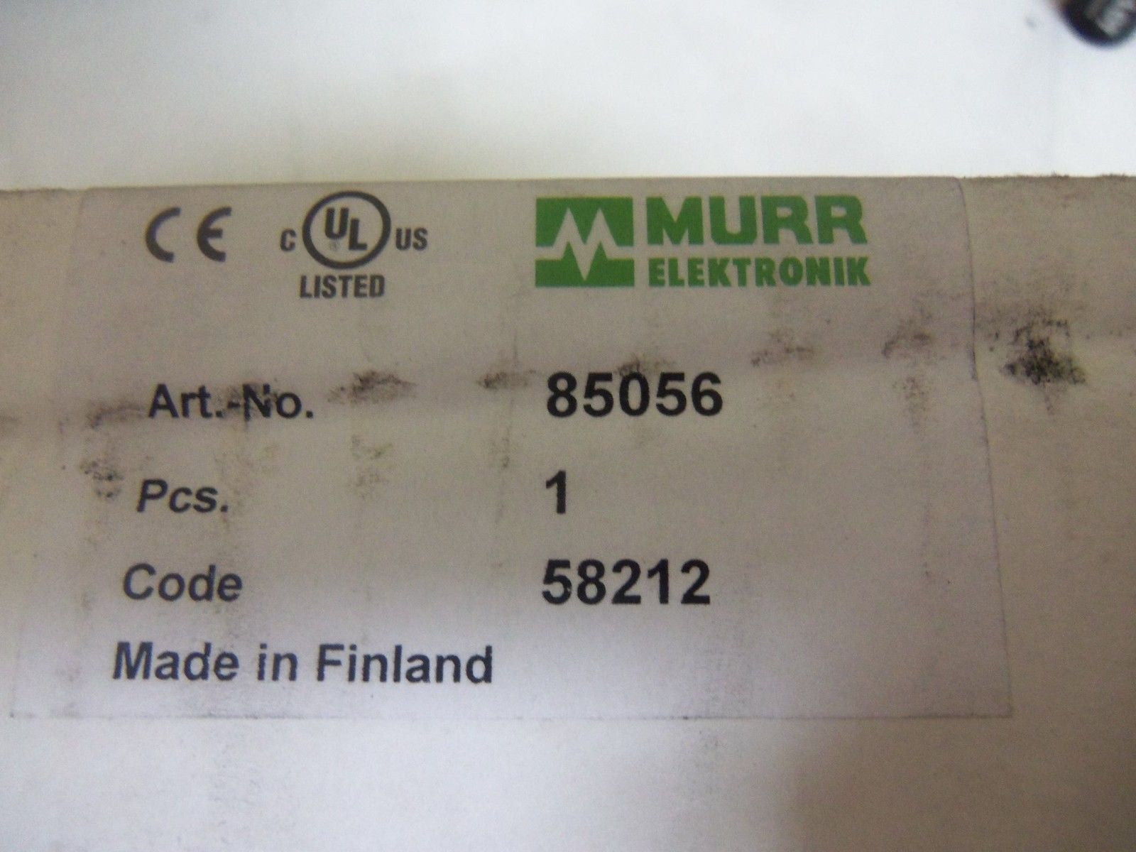 MURR ELEKTRONIK 85056 *SEALED*