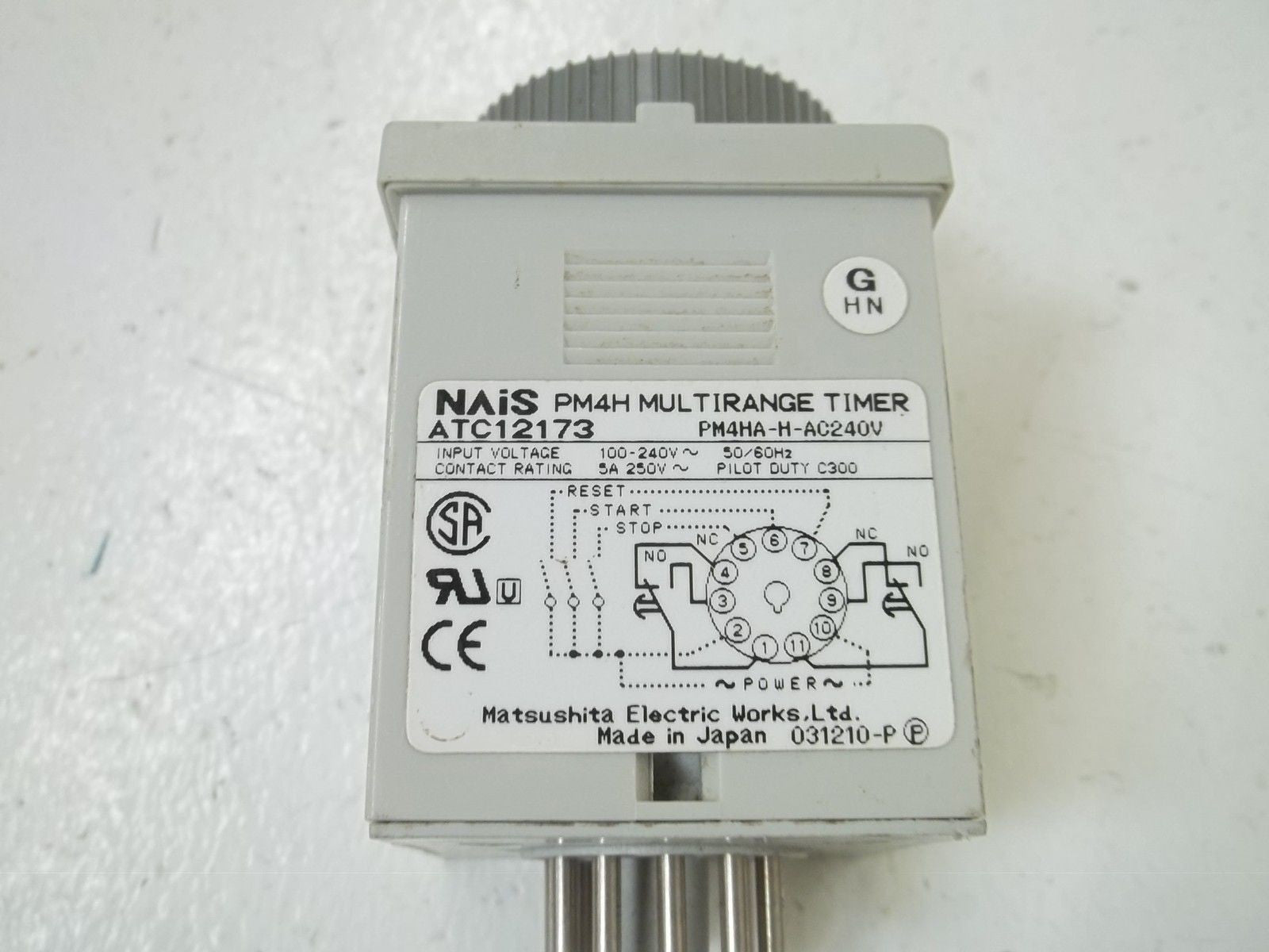 NAIS PM4HA-H-AC240V  MULTIRANGE TIMER *USED*