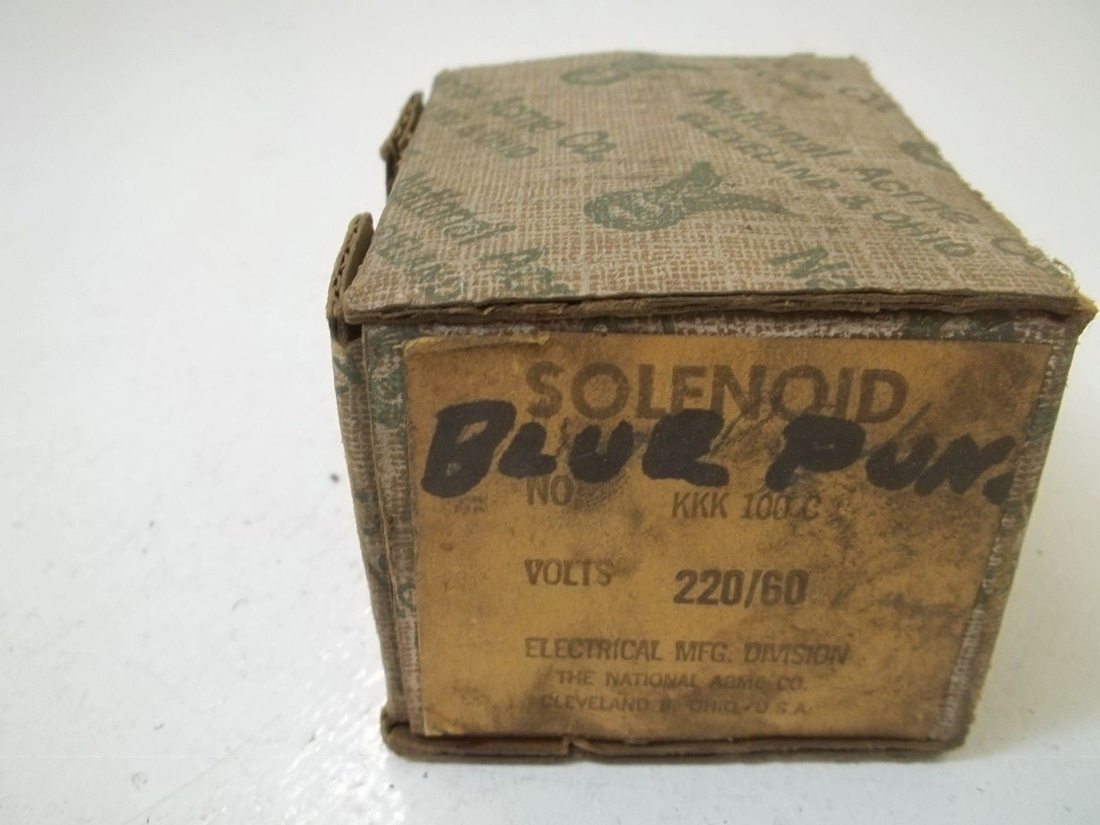 NATIONAL AMCE CO. KKK100C COIL 220/60 *NEW IN BOX*