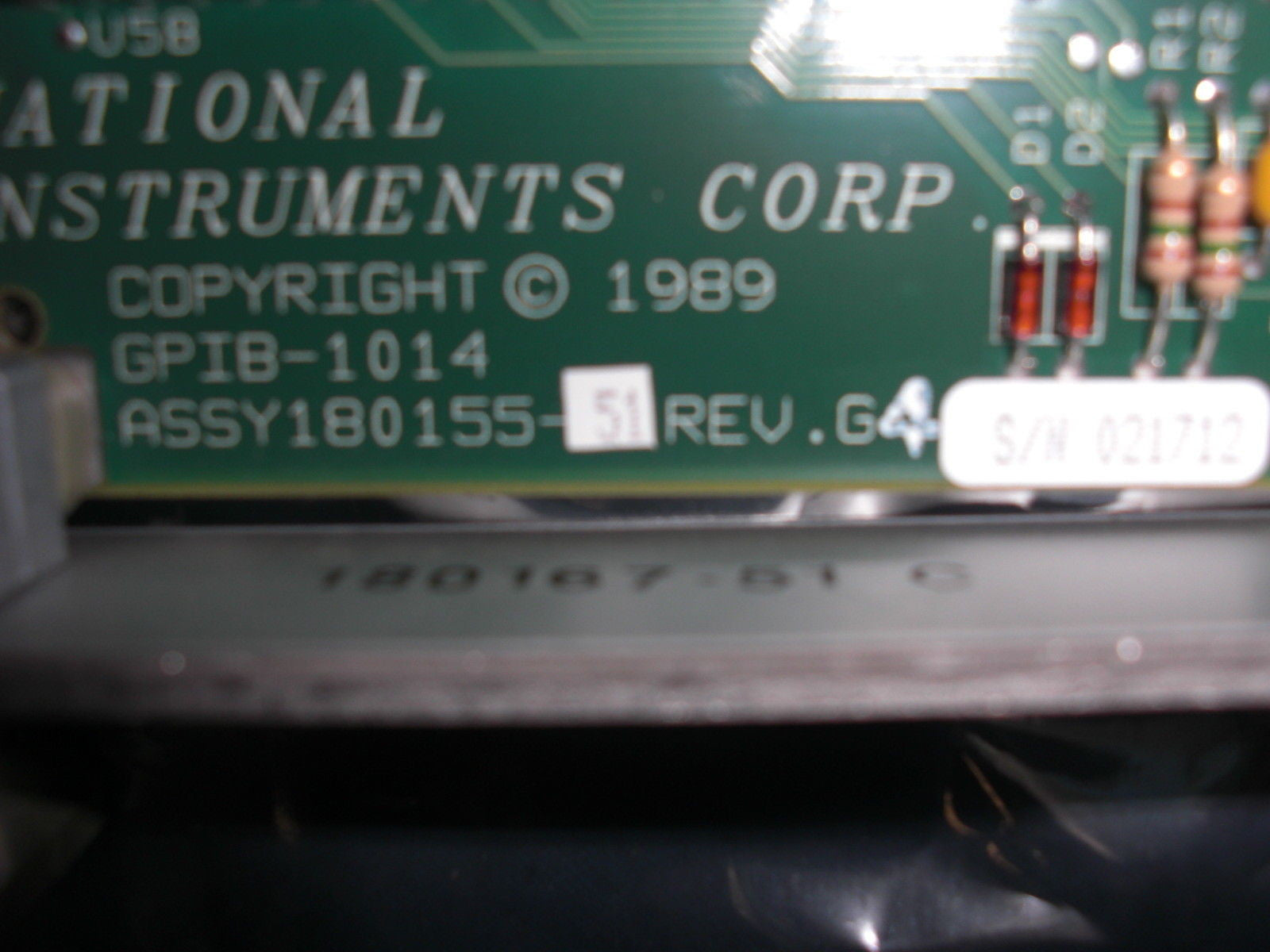 NATIONAL INSTRUMENTS GPIB-1014 YME bus 180155-51 *USED*