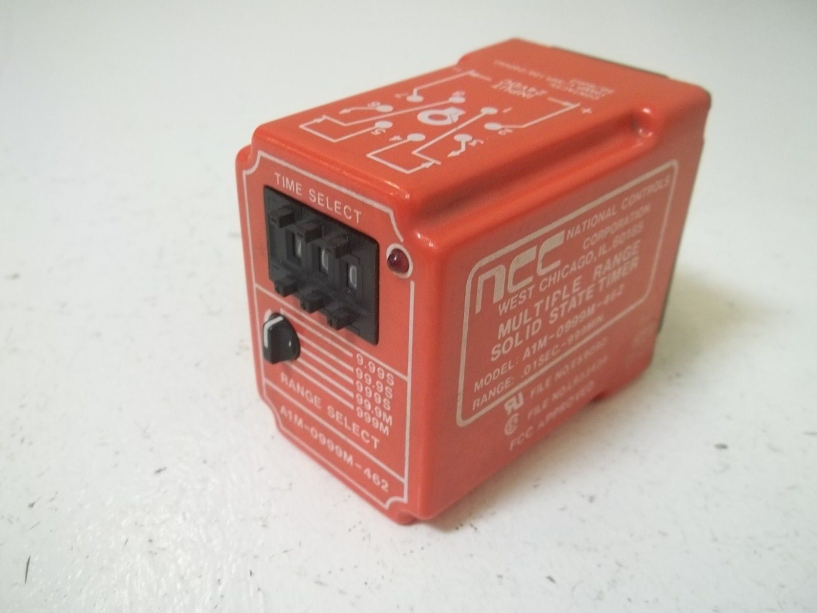 NCC A1M-0999M-462 SOLID STATE TIMER .01 SEC. -999 MIN. *USED*