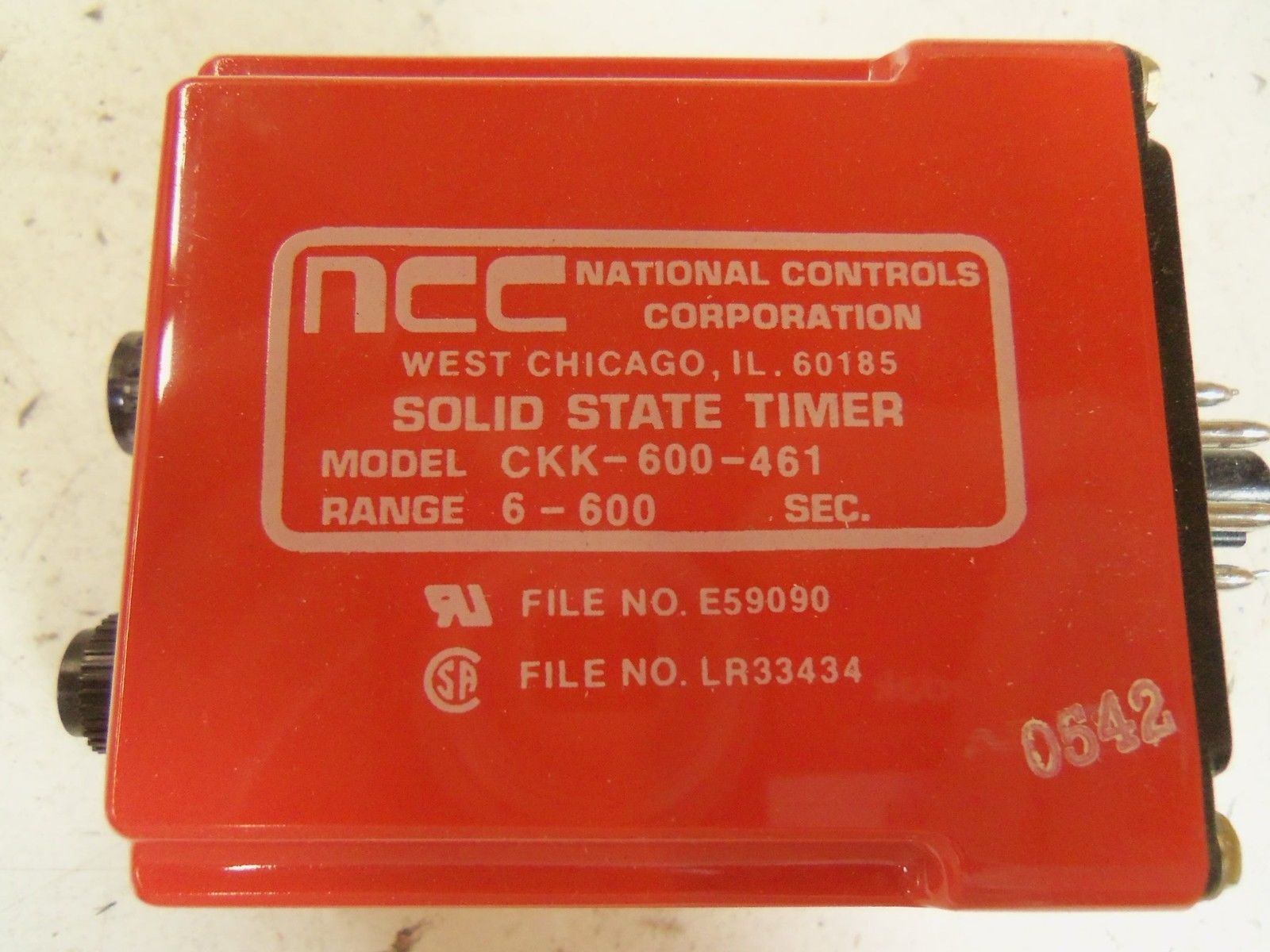 NCC CKK-600-461 SOLID STATE TIMER *NEW IN BOX*