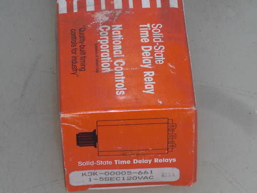 NCC K3K-00005-661  .1-5SEC TIME DELAY RELAY K3K-5-661