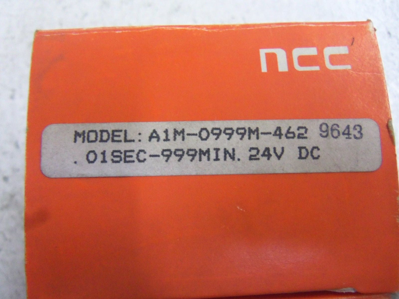 NCC A1M-0999M-462 SOLID STATE TIMER .01 SEC. -999 MIN. *NEW IN BOX*