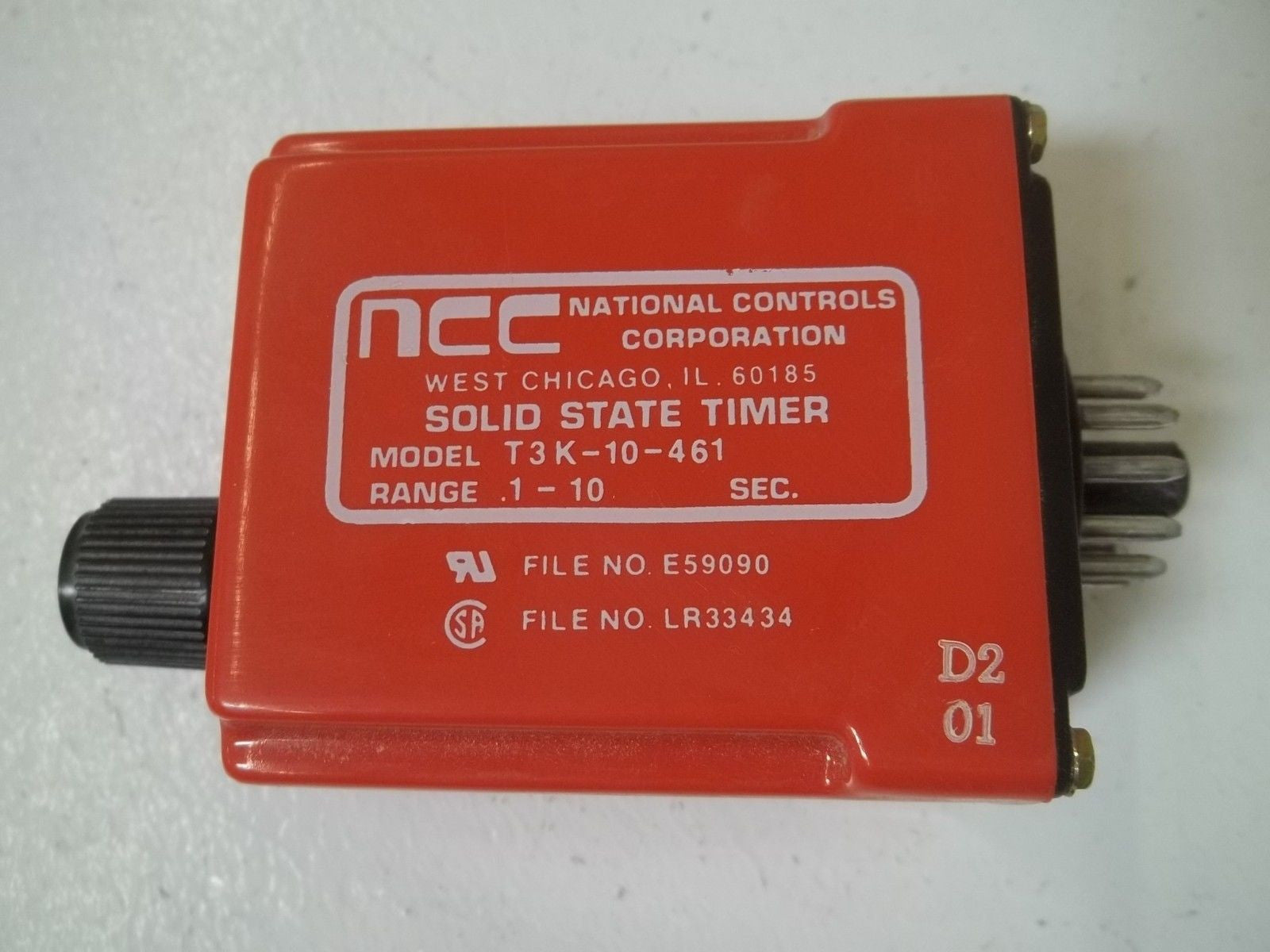NCC T3K-00010-461 SOLID STATE TIMER *USED*