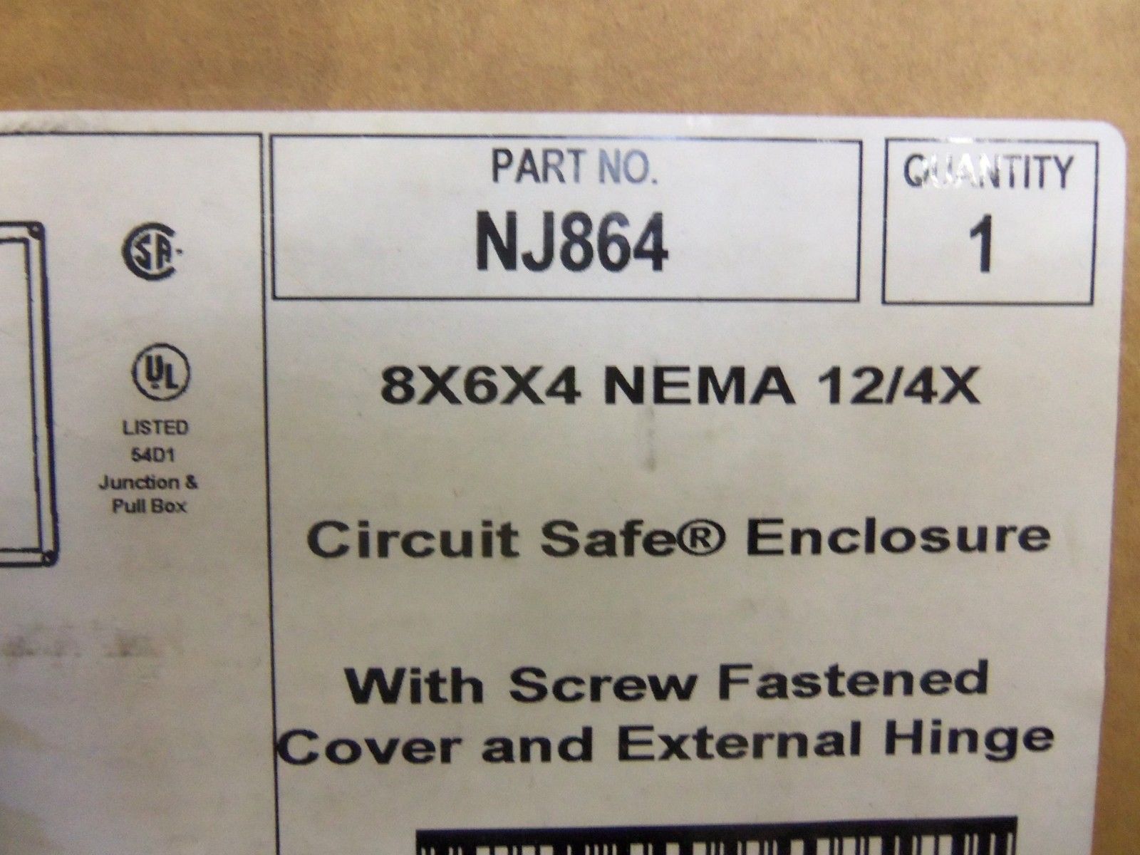 NEMA NJ864 *NEW IN BOX*