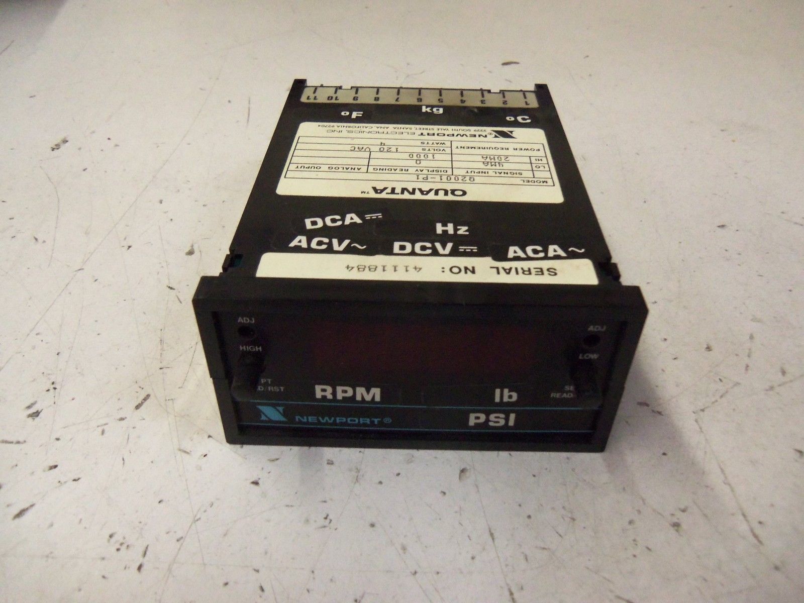 NEWPORT Q2001-P1 *USED*