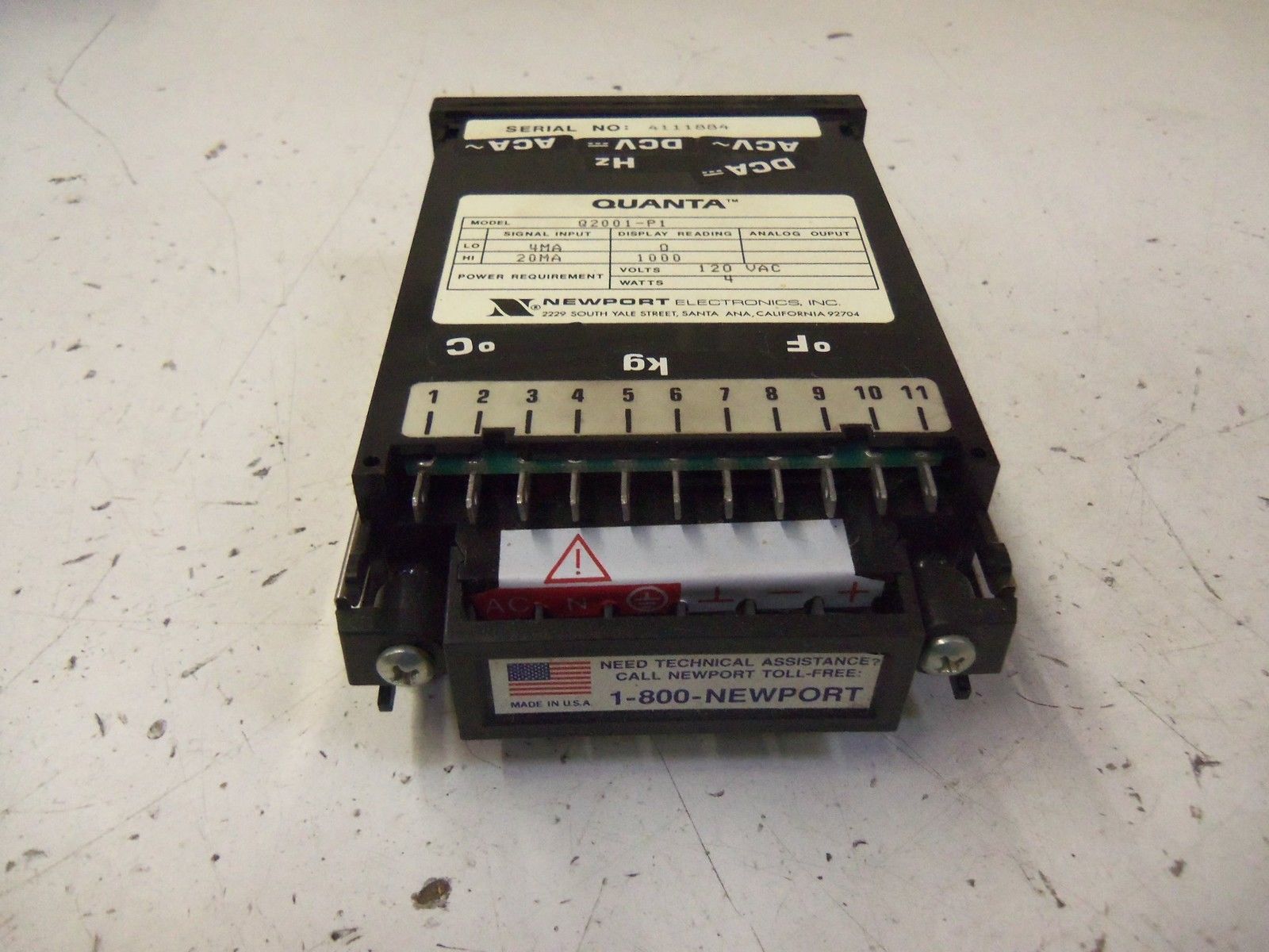 NEWPORT Q2001-P1 *USED*